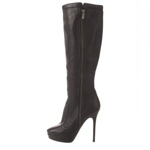 Jimmy Choo Elegant Black Knee-High Leather Boots